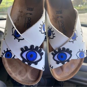 Birkenstock- Papillio Evil Eye Criss Cross Sandal